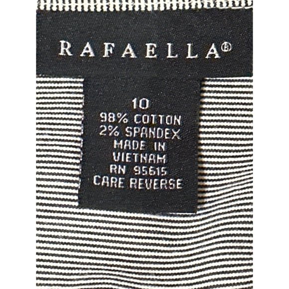 Rafaella Blue & White Striped Single-Breasted Jacket Button-Down Women's Size 10 - Picture 9 of 14